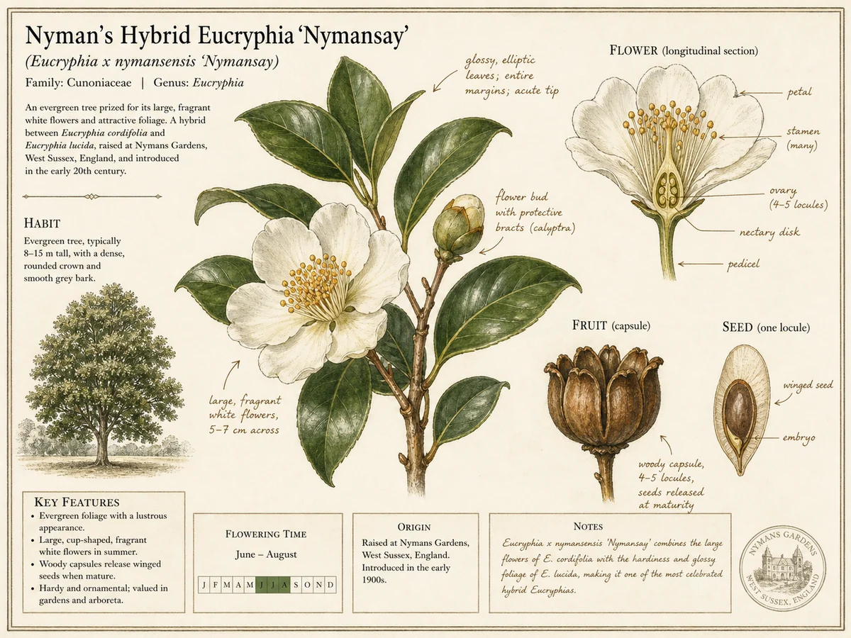 Nyman's Hybrid Eucryphia 'Nymansay'