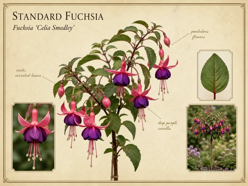 Standard Fuchsia (Fuchsia ‘Celia Smedley’)