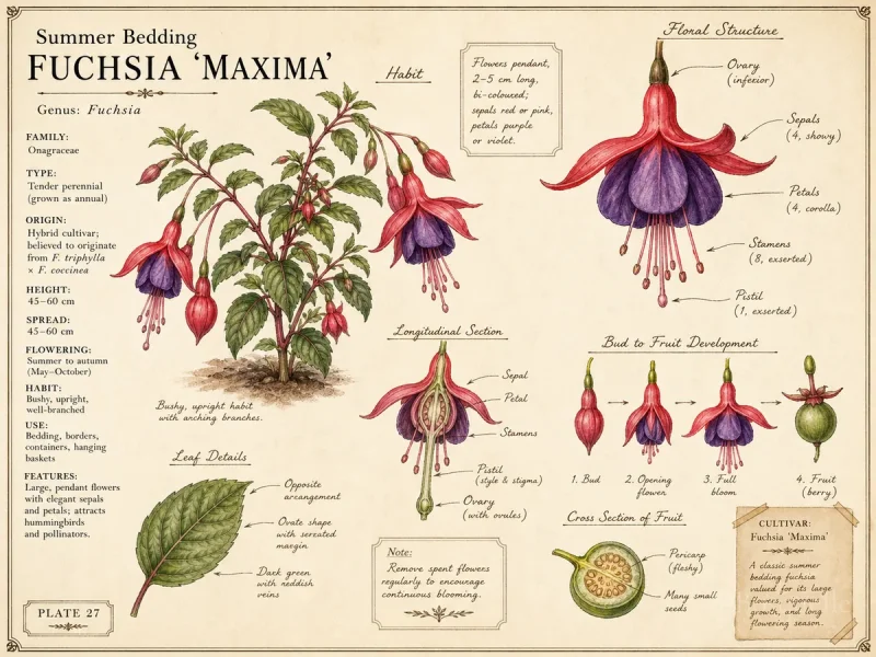 Summer Bedding (Fuchsia ‘Maxima’)