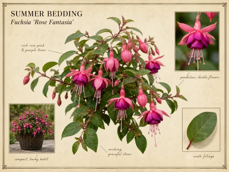 Summer Bedding (Fuchsia ‘Rose Fantasia’)