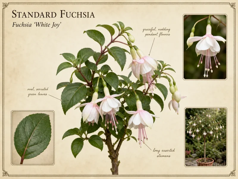 Standard Fuchsia (Fuchsia ‘White Joy’)