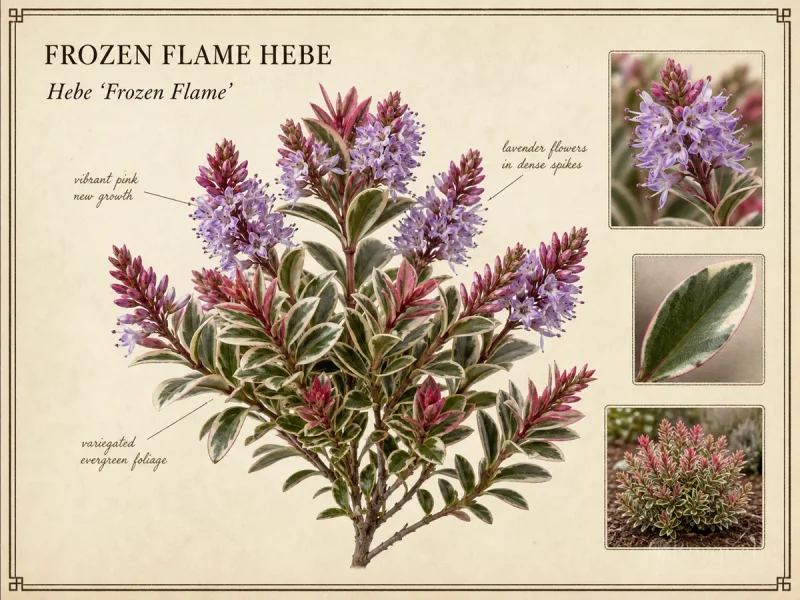 Frozen Flame Hebe (Hebe ‘Frozen Flame’)