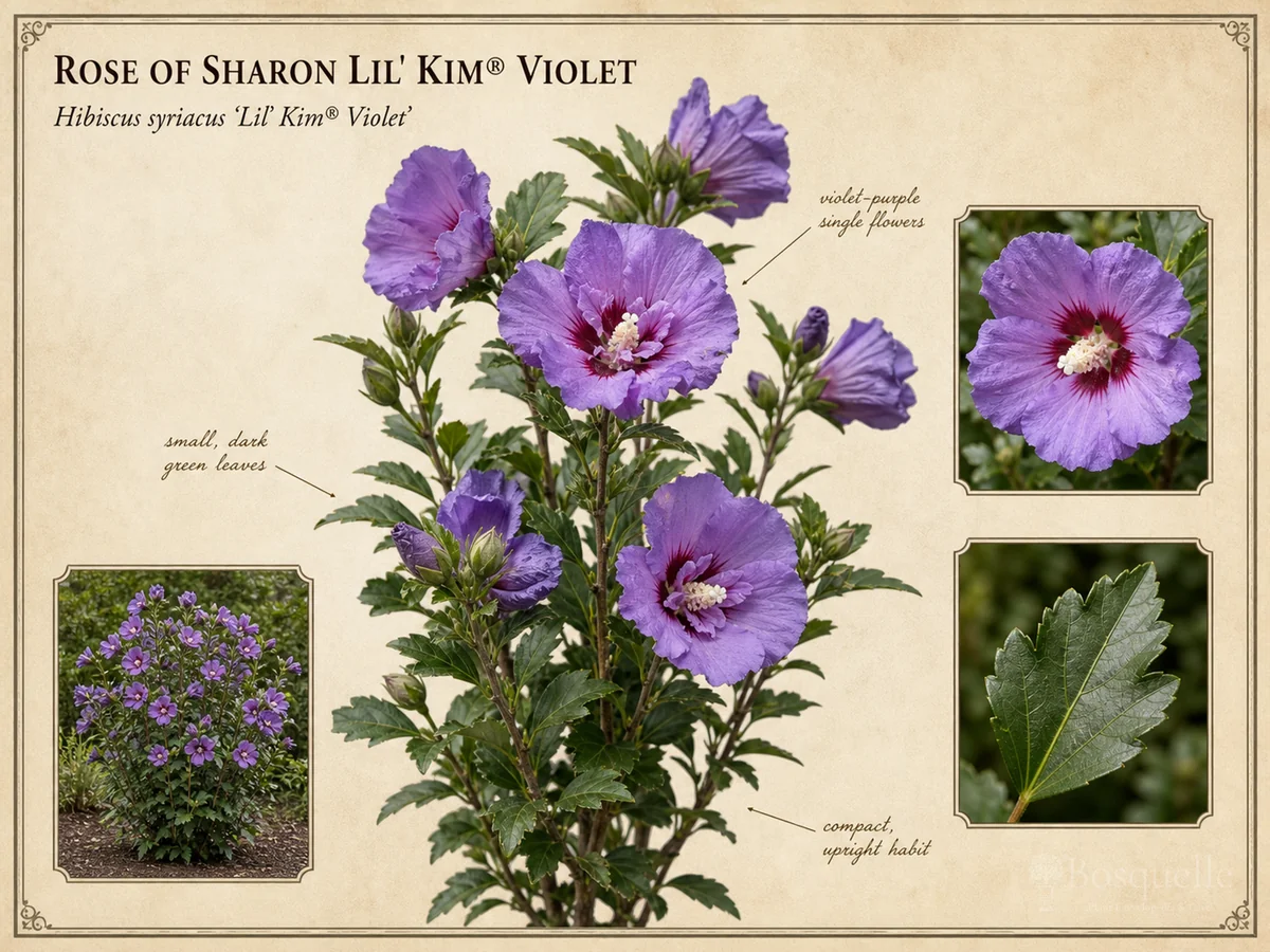 Rose of Sharon Lil’ Kim® Violet (Hibiscus syriacus Lil’ Kim® Violet)