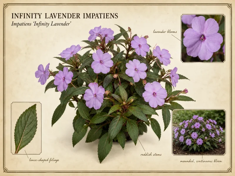 Infinity Lavender Impatiens — New Guinea hybrids (15)
