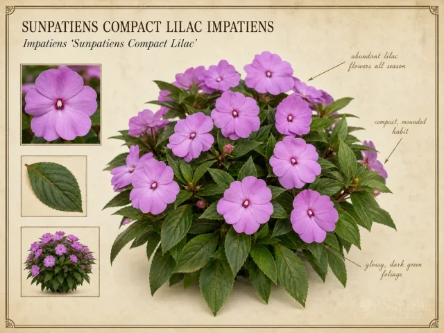 Sunpatiens Compact Lilac Impatiens (Impatiens ‘Sunpatiens Compact Lilac’)