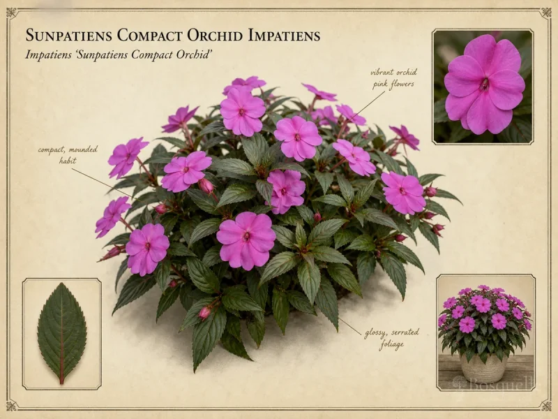 Sunpatiens Compact Orchid Impatiens (Impatiens ‘Sunpatiens Compact Orchid’)