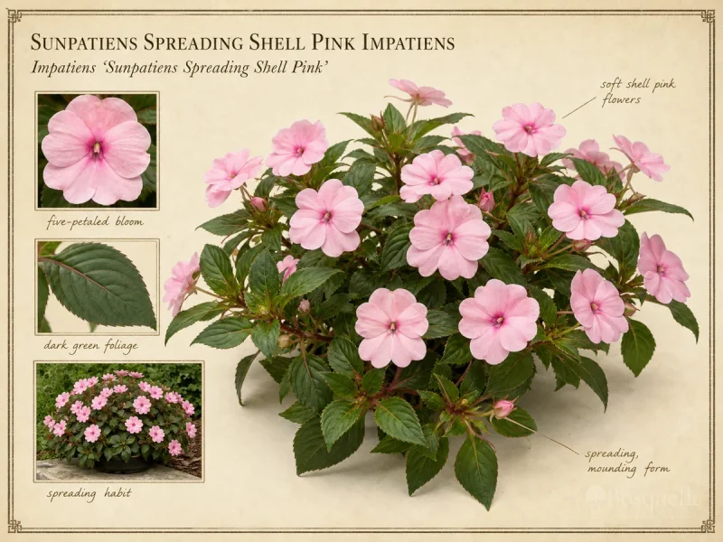 Sunpatiens Spreading Shell Pink Impatiens