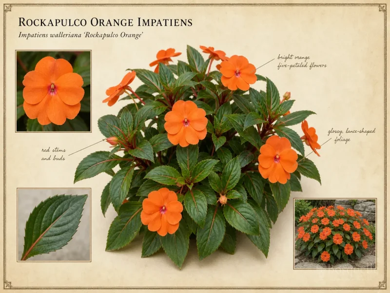 Rockapulco Orange Impatiens — Busy lizzie / walleriana (13)
