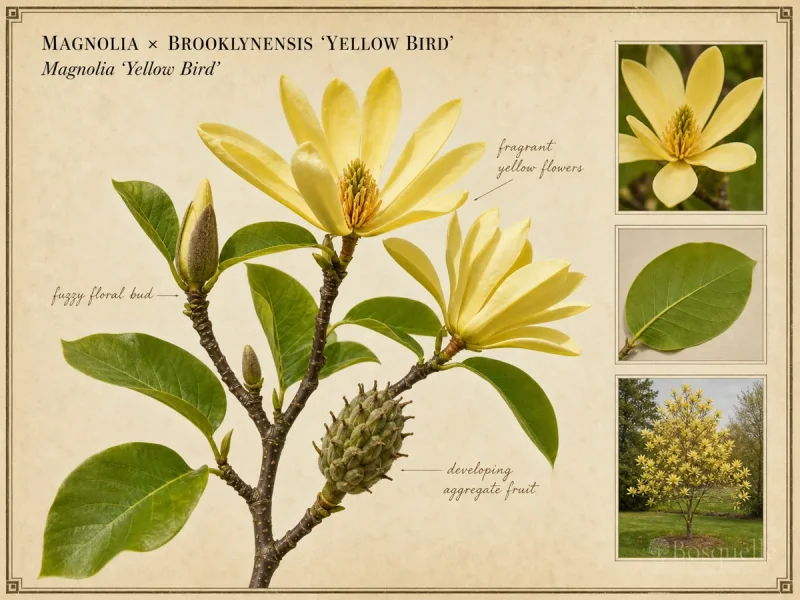 Magnolia × brooklynensis ‘Yellow Bird’ (Magnolia ‘Yellow Bird’)