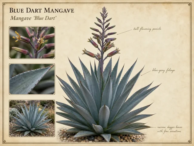 Blue Dart Mangave (Mangave ‘Blue Dart’)