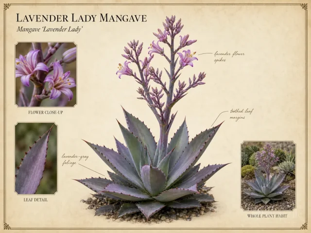 Lavender Lady Mangave (Mangave ‘Lavender Lady’)
