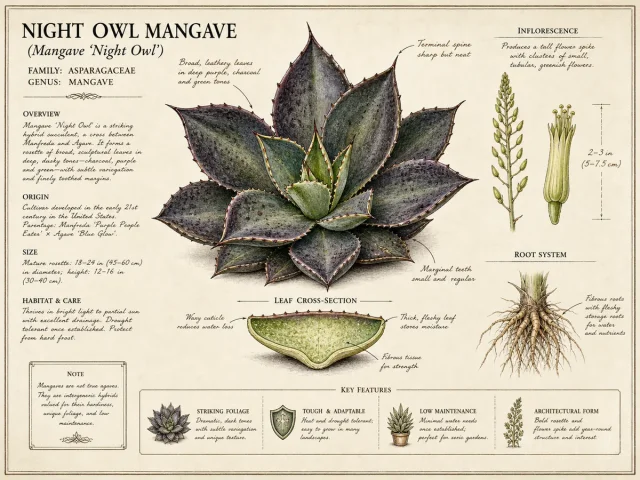 Night Owl Mangave (Mangave ‘Night Owl’)