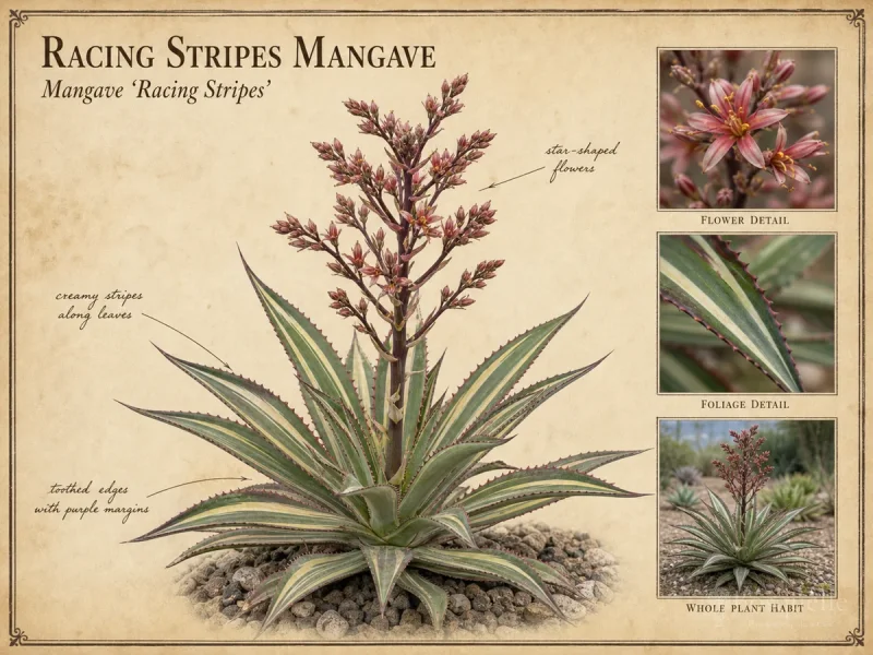 Racing Stripes Mangave (Mangave ‘Racing Stripes’)