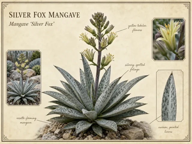 Silver Fox Mangave (Mangave ‘Silver Fox’)