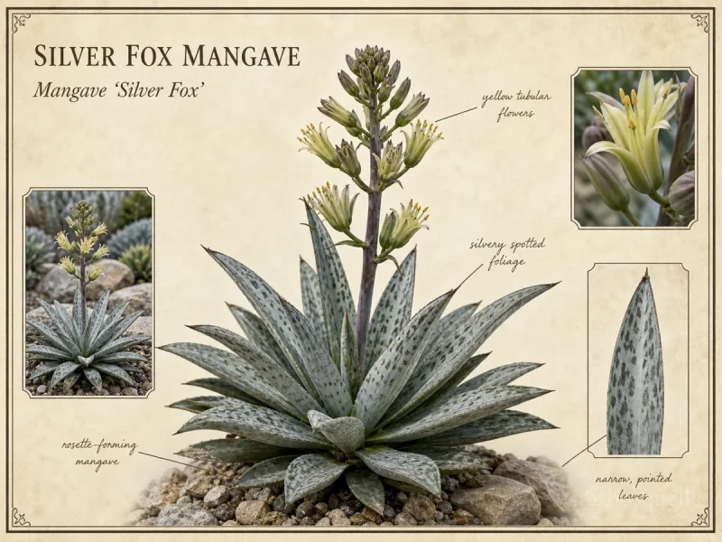 Silver Fox Mangave (Mangave ‘Silver Fox’)