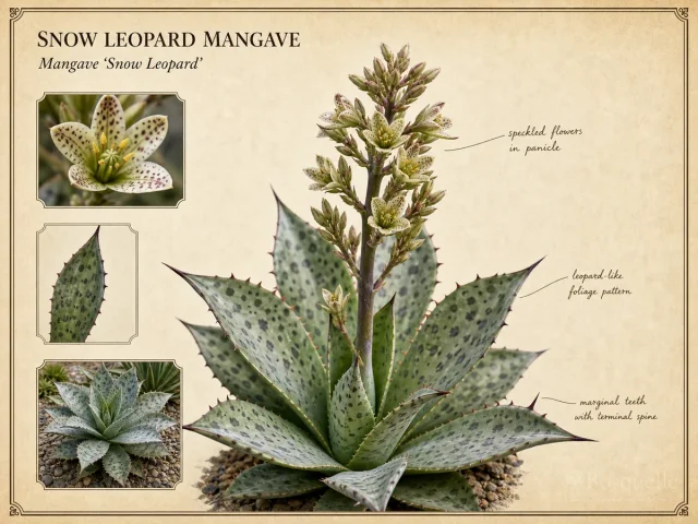Snow Leopard Mangave (Mangave ‘Snow Leopard’)