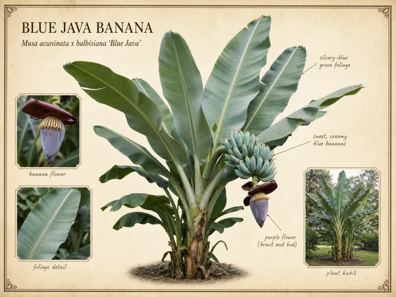 Blue Java banana (Musa acuminata x balbisiana ‘Blue Java’)