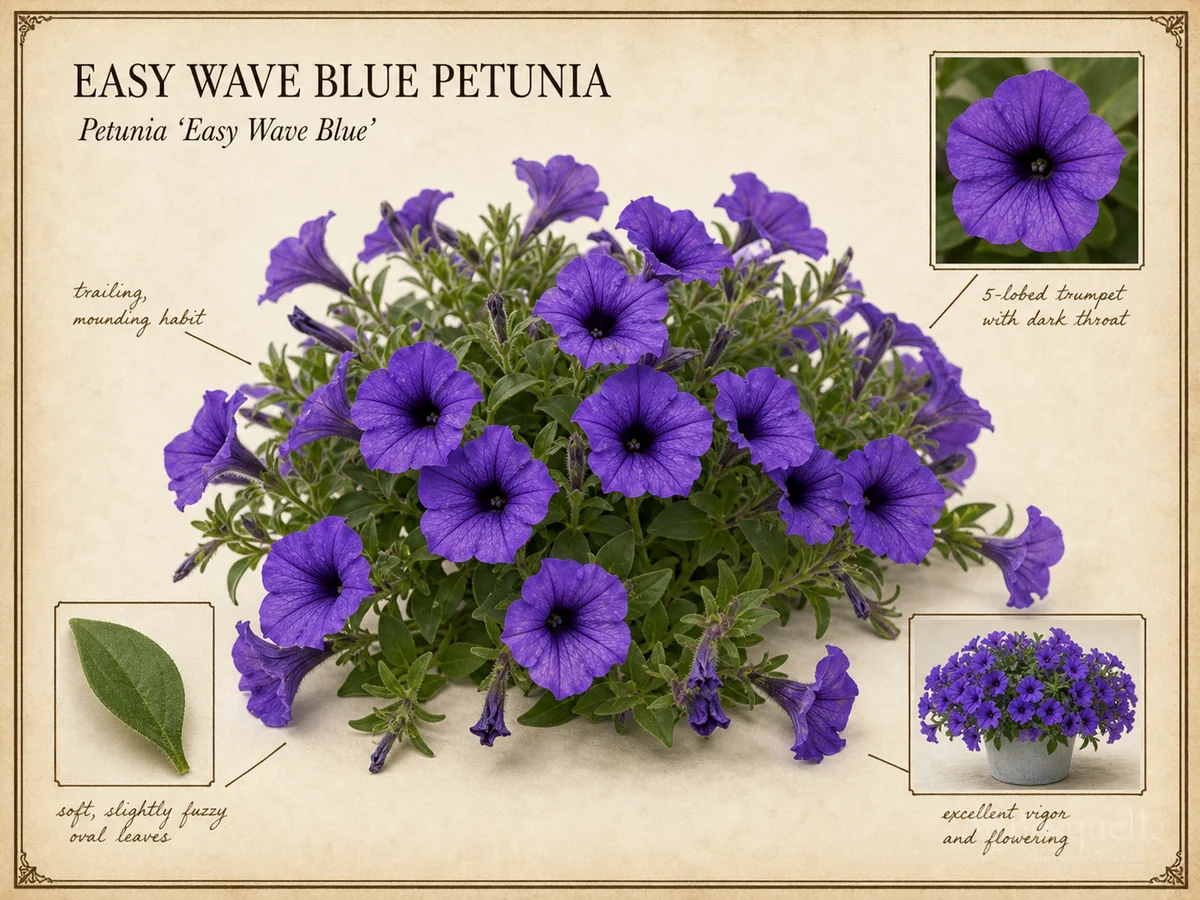 Easy Wave Blue Petunia (Petunia ‘Easy Wave Blue’)
