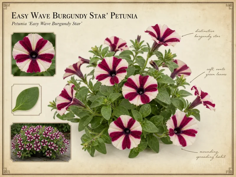 Easy Wave Burgundy Star’ Petunia (Petunia ‘Easy Wave Burgundy Star’)