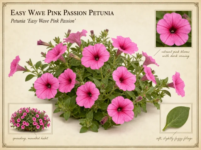 Easy Wave Pink Passion Petunia (Petunia ‘Easy Wave Pink Passion’)