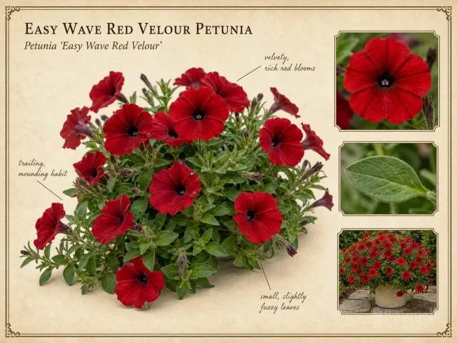 Easy Wave Red Velour Petunia (Petunia ‘Easy Wave Red Velour’)