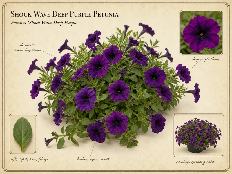 Shock Wave Deep Purple Petunia