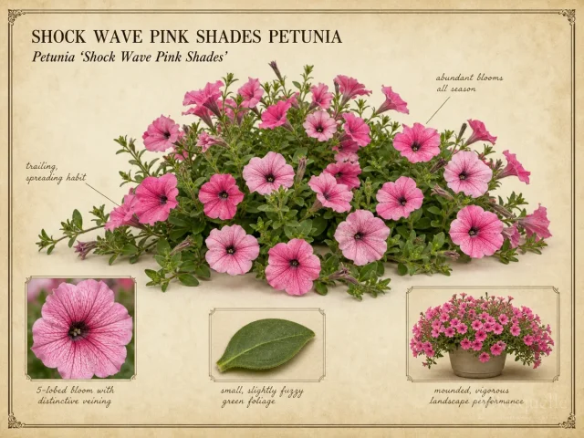 Shock Wave Pink Shades Petunia (Petunia ‘Shock Wave Pink Shades’)