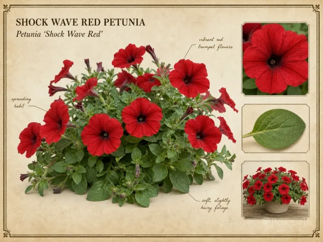 Shock Wave Red Petunia (Petunia ‘Shock Wave Red’)