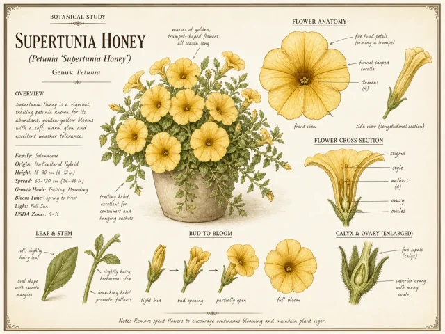 Supertunia Honey (Petunia ‘Supertunia Honey’)