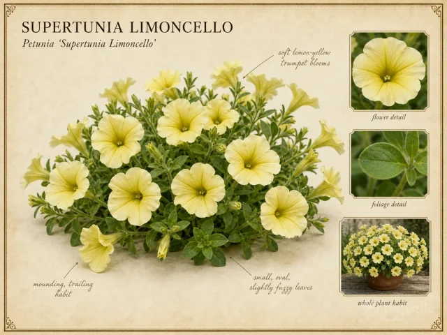 Supertunia Limoncello (Petunia ‘Supertunia Limoncello’)