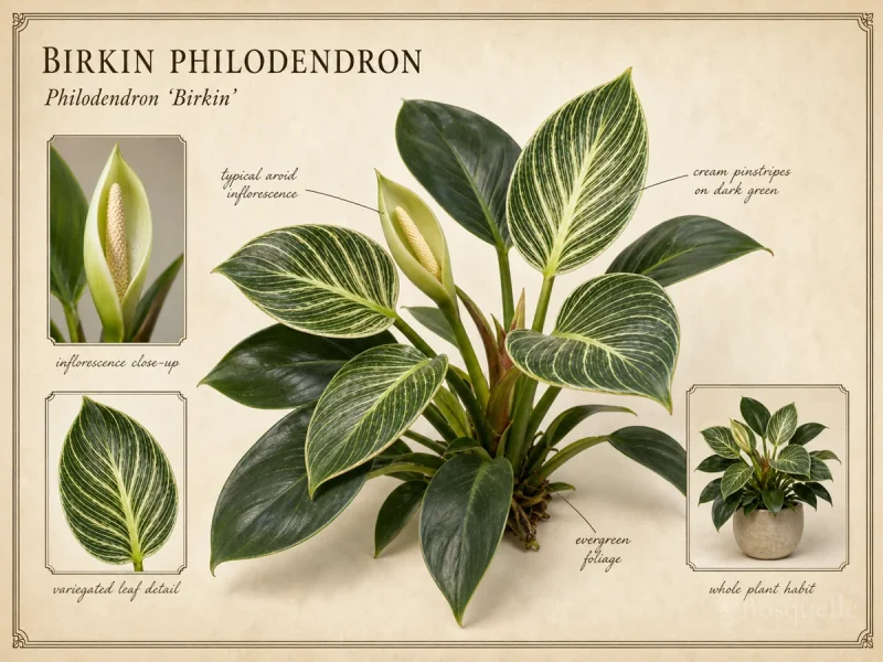 Birkin Philodendron (Philodendron ‘Birkin’)