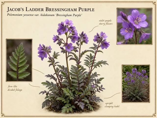 Jacob’s Ladder Bressingham Purple (Polemonium yezoense var. hidakanum Bressingham Purple)