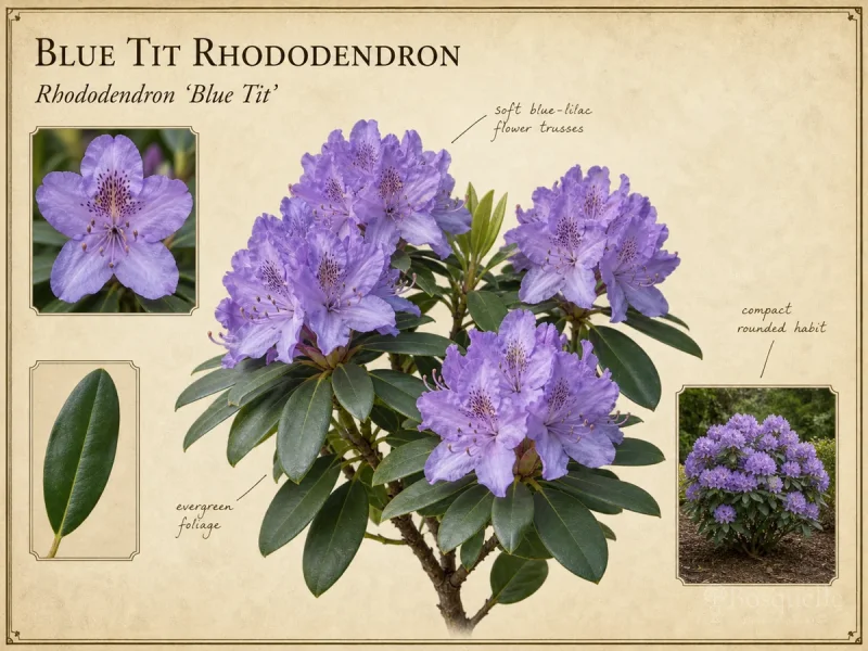 Blue Tit Rhododendron (Rhododendron ‘Blue Tit’)