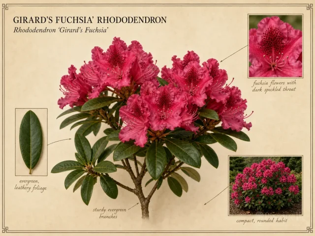 Girard’s Fuchsia’ Rhododendron (Rhododendron ‘Girard’s Fuchsia’)