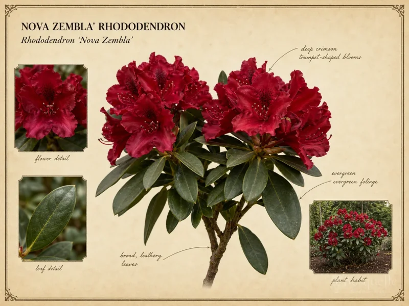 Nova Zembla' Rhododendron — Acid glade apron