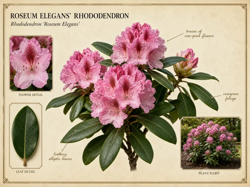 Roseum Elegans’ Rhododendron (Rhododendron ‘Roseum Elegans’)