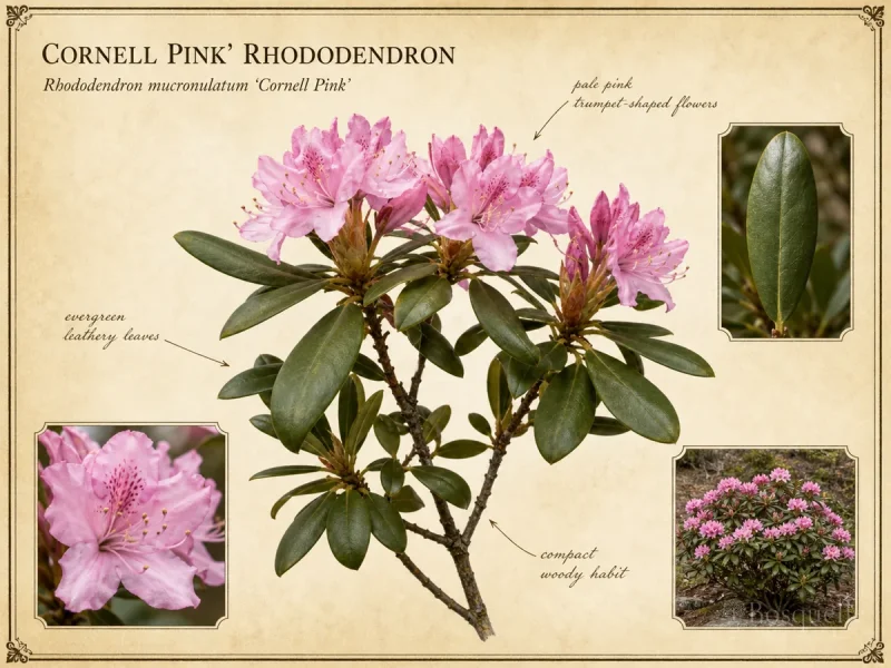 Cornell Pink’ Rhododendron (Rhododendron mucronulatum ‘Cornell Pink’)