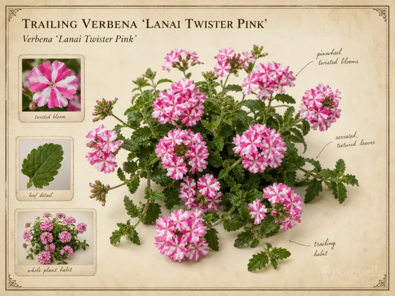 Trailing Verbena ‘Lanai Twister Pink’ (Verbena ‘Lanai Twister Pink’)