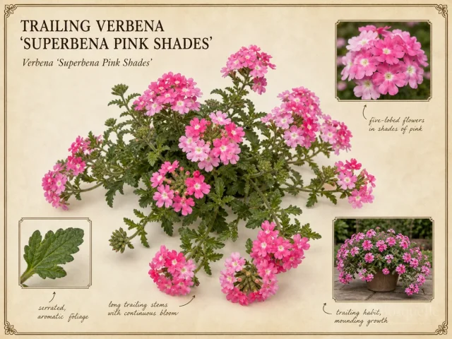 Trailing Verbena 'Superbena Pink Shades'