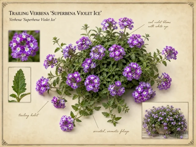 Trailing Verbena ‘Superbena Violet Ice’ (Verbena ‘Superbena Violet Ice’)