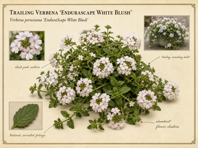 Trailing Verbena 'EnduraScape White Blush'