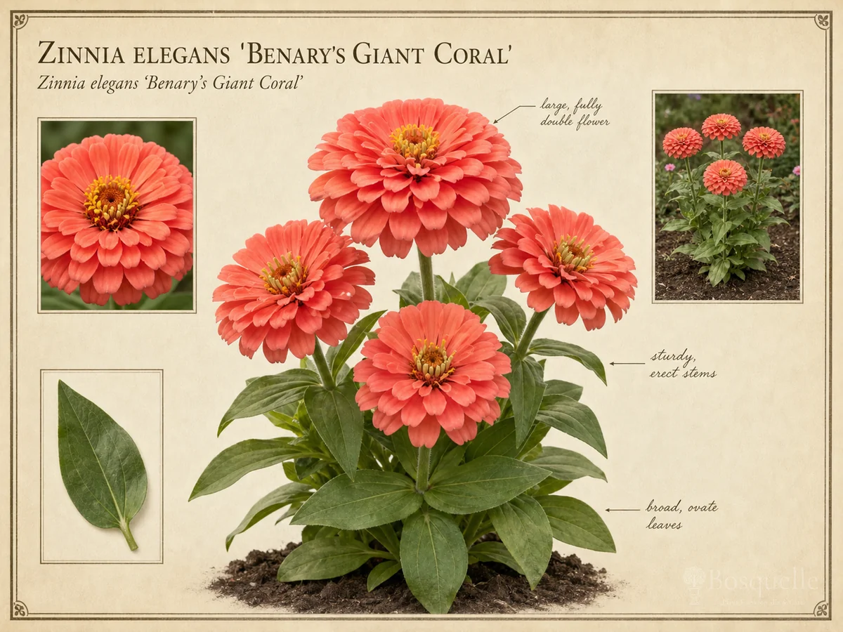 Zinnia Elegans ‘Benary’s Giant Coral’ (Zinnia ‘Benary’s Giant Coral’)