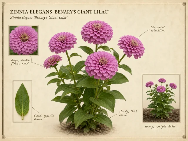 Zinnia Elegans 'Benary's Giant Lilac'