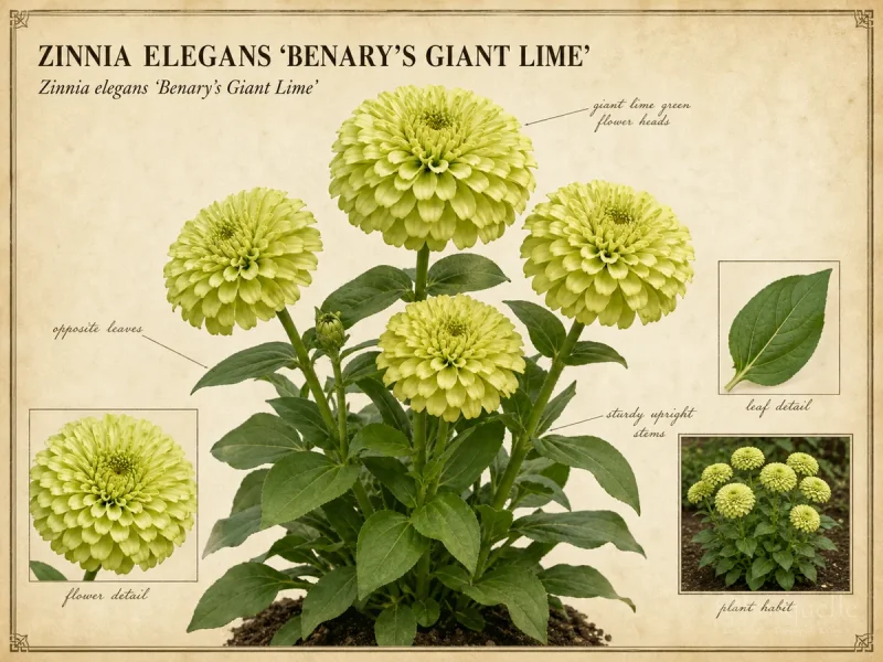 Zinnia Elegans ‘Benary’s Giant Lime’ (Zinnia ‘Benary’s Giant Lime’)