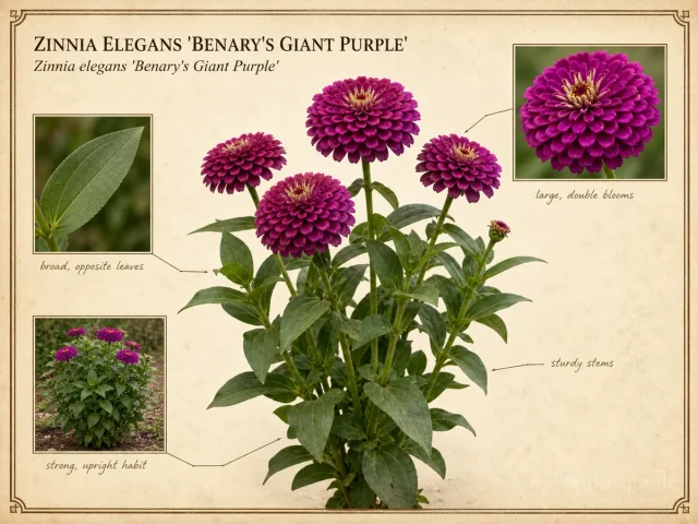 Zinnia Elegans 'Benary's Giant Purple'