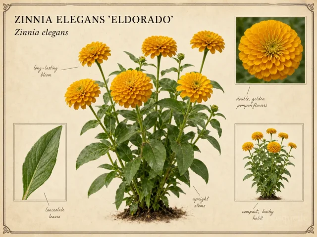 Zinnia Elegans 'Eldorado'