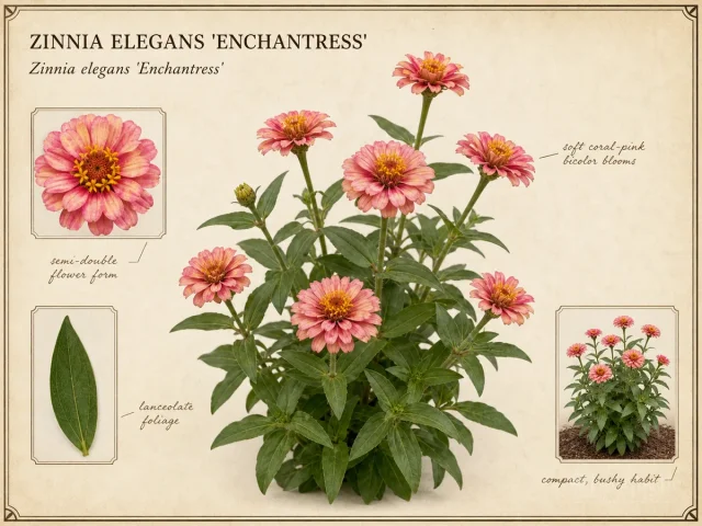 Zinnia Elegans 'Enchantress'