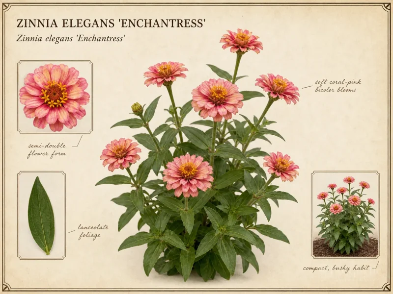 Zinnia Elegans ‘Enchantress’ (Zinnia ‘Enchantress’)
