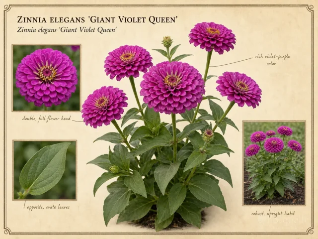 Zinnia Elegans 'Giant Violet Queen'