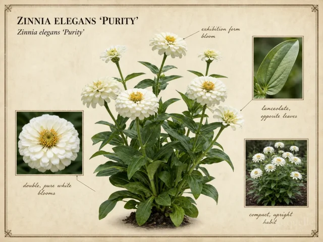 Zinnia Elegans ‘Purity’ (Zinnia ‘Purity’)